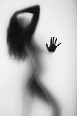 Черно-белые фотообои Танец девушки
